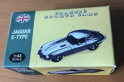 1:43 SCALE RED JAGUAR E-TYPE CLASSIC CAR MODEL ATLAS EDITIONS In Box 2009 • £10