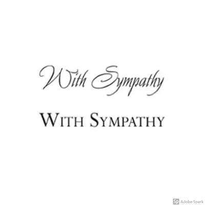 £3.75 • Buy Woodware Craft Collection With Sympathy 2 Pce Clear Stamp Set JWS001 Card Making