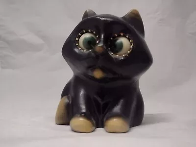 Oswald Black Cat Rolling Eye Clock Wind Up Vtg West Germany German Not Working • $216.38