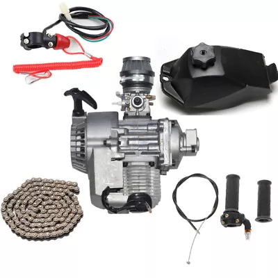 49cc 2 Stroke Pull Start Engine Motor Parts Mini Pocket PIT Quad Bike ATV Buggy • $138.66