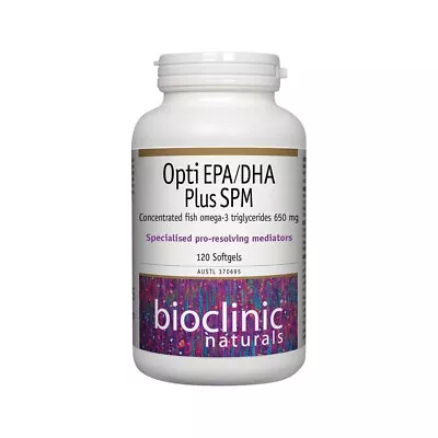 Bioclinic Naturals Opti EPA/DHA Plus SPM 120c • $76.95