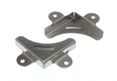 4 Picture Mirror Corners Mounting Brackets Chromed Cp • £6.68