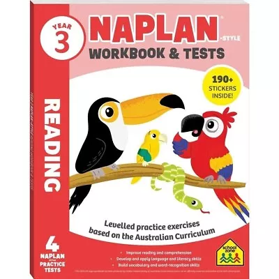 2022 Year 3 Naplan Style Complete Reading Workbook Hinkler Book Kids School Zone • $19.69