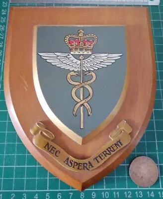 Royal Air Force Medical Crest  Hand Painted Wall Shield/ Plaque.  • £24