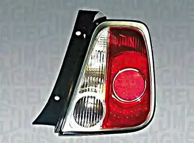 FIAT 500 Hatchback Tail Light Left LH Rear Lamp 2007-2011 Grey Frame Marelli OEM • $43.71