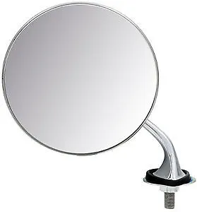 Classic Mini Lucas Style Chrome Wing/door Mirror L/h Wm1907 N/s Flat Glass 4e5 • $25.01