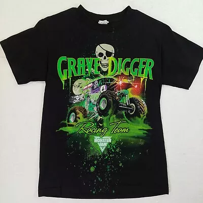 Grave Digger T-shirt Racing Team Monster Jam Truck 4x4 Size Small Skull • $25.49