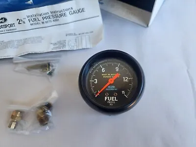 FORD MOTORSPORT FUEL Gauge NOS NEW 2 5/8  Saleen Mustang Cobra Foxbody Racing • $350