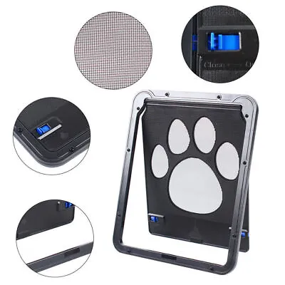 Medium Small Pet Cat Puppy Dog Magnetic Lock Lockable Safe Flap Door • $9.50