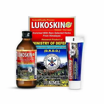Aimil Lukoskin Ointment And Liquid Combo - Ointment 40 Gms + Oral Liquid 100 Ml • $35.04