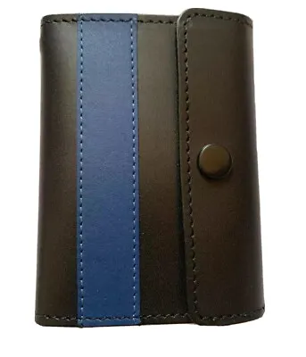 £19.18 • Buy New York City Detective Thin Blue Line Shield  Cut-Out,ID Card Snap Wallet