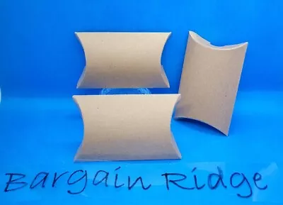 $6.99 • Buy Pillow Gift Boxes For Party Favors & Treats, Brown Kraft Paper, 40 Pcs. NEW