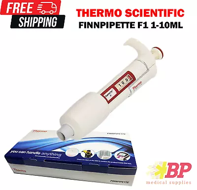 Thermo Scientific Finnpipette F1 Variable Volume PipetteS 1-10ml - Red • $199.95