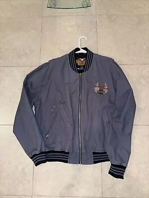 Vintage Harley Davidson Classic V Twin Bomber Jacket W/ Patches • $49.99