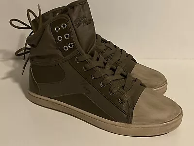 NEW PASTRY Dance Women's Sz 7 Green Sneaker High Tops W/  Sweet Life Charm Soles • $48.80