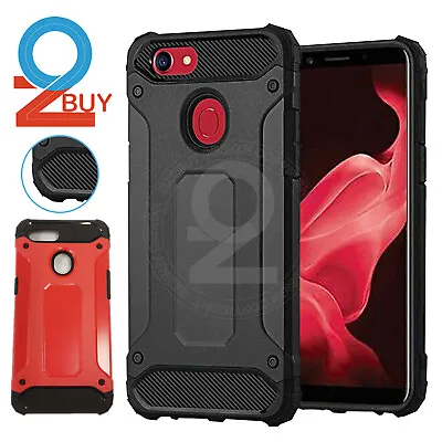 $6.99 • Buy Heavy Duty Case For OPPO AX7 A73 A57 A39 Black Armor Shockproof Cover Anti-Drop