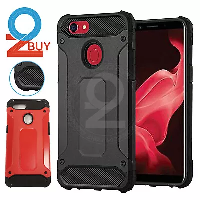 Heavy Duty Case For OPPO AX7 A73 A57 A39 Black Armor Shockproof Cover Anti-Drop • $8.49