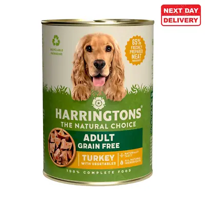 Grain Free Hypoallergenic Wet Dog Food Cans 12x400g Turkey With Veg • £21.26