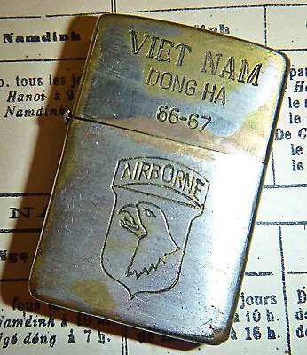 Dong Ha - ZIPPO LIGHTER - 1966 - 1967 - 101st Airborne Div - Vietnam War - R.04 • $61