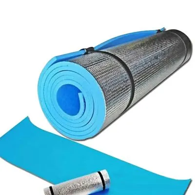 Foil Camping Mat Foam Roll Up Sleeping Mattress Thermal Insulated Soft Yoga Pad  • £8.99