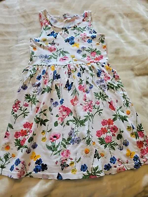 EUC Girl's H&M Floral Sleeveless Dress 6-8y  • $9.95