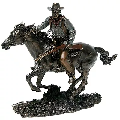 Studio Collection Bronze Screen Legend Riding John Wayne Figurine JD70117 • £69.99