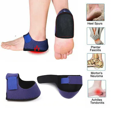 2PCS Plantar Fasciitis Heel Cups Protectors Arch Wrap Support Foot Pain Relief  • $9.93