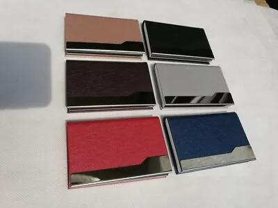 £4.29 • Buy Stainless Steel Pocket Business Credit Card Case Metal Box Holder Wallet