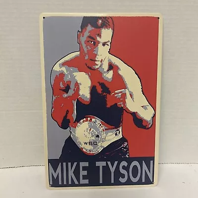 Mike Tyson Poster Metal Tin Sign Retro Look— Wbc Champion Mancave Boxing • $10.75