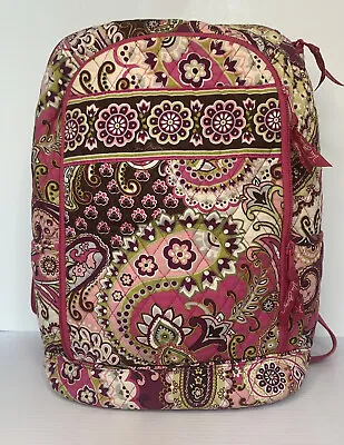 Vera Bradley Laptop Campus Quilted  Backpack Retired Very Berry Paisley Pattern • $30