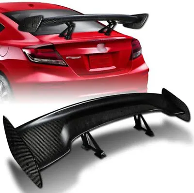 47  Universal Adjustable Rear Trunk Spoiler Wing GT-Style Carbon Fiber Color • $93.99