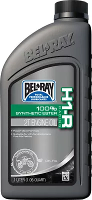 BEL-RAY H1-R Racing 100% Synthetic Ester Pre-Mix 2T 2-Stroke Engine Oil 1L • $35.64