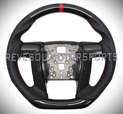 REVESOL Hydro-Dip Carbon Fiber Black Steering Wheel For 2011-2014 F150 RAPTOR • $319