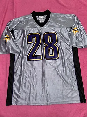 Minnesota Vikings NFL #28 Adrian Peterson Grey Jersey Adult Men's XXL • $34.99