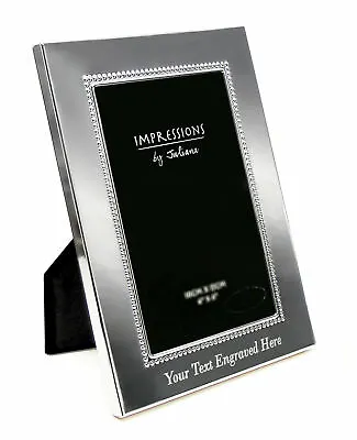 £13.99 • Buy  Personalised Silver Plated Photo Frame In Two Sizes Engraved Gift