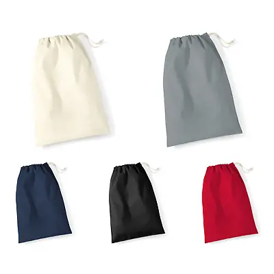 COTTON DRAWSTRING STORAGE BAG - 5 Colours / 6 Sizes 100% Cotton Drawstring Bags • £3.95