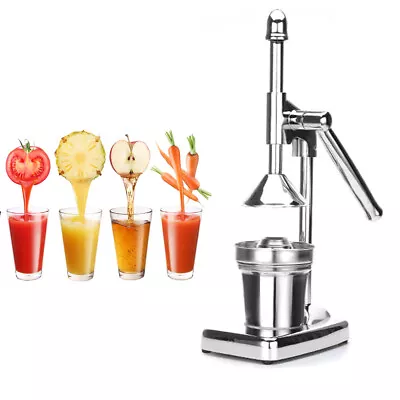 Manual Fruit Juice Extractor Stainless Press Juicer Hand Press Squeezer Citrus   • $42