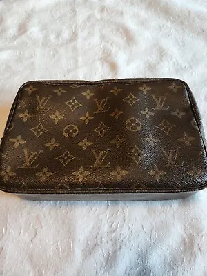 £184.16 • Buy Louis Vuitton Monogram Trousse Toilette 23 Cosmetic Clutch Bag Sticky