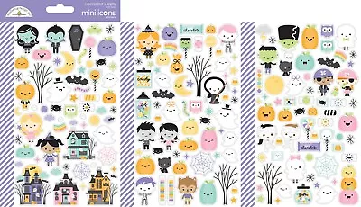 Crafts Doodlebug Mini Icon Stickers Sweet & Spooky Halloween Haunted House Kids • $6.99