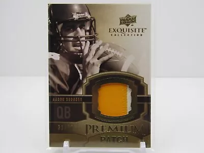 Aaron Rodgers 2010 Ud Exquisite Premium Patch Game-used Patch #31/50- Packers!! • $99