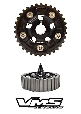 Black Vms Racing Adjustable Cam Gear + Spiked Bolt For Honda Sohc D15 D16  • $79.88