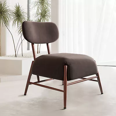 Mid Century Modern Velvet Armless Accent Chair 4 Colors • $99.99