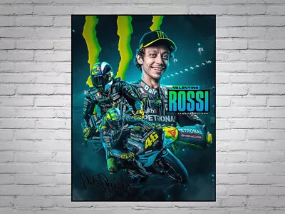 Valentino Rossi A4 Printed Signed Autograph Poster • £6.99