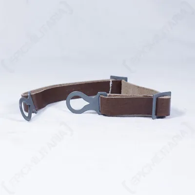 £8.45 • Buy M16 Leather Helmet Strap - Brown - WW1 Repro German Chinstraps Military Army New