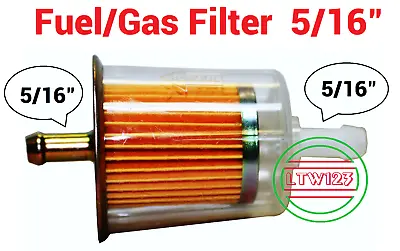 $6.99 • Buy (1 Pcs)5/16  Gas/Fuel Filter Industrial High Performance Universal Inline L4 