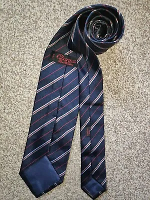 Charvet Tie Mens Regimental Striped Silk Necktie Made In France 7cm IVY League • £89.99