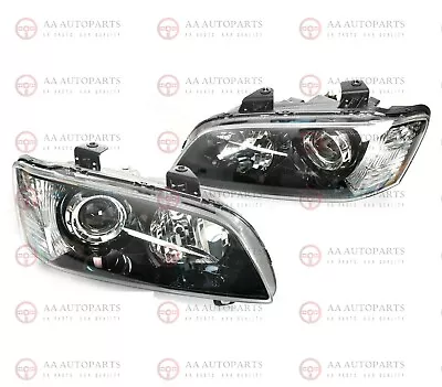 Projector Headlights Pair Black For Holden Commodore VE Series 1 SSV Calias • $345