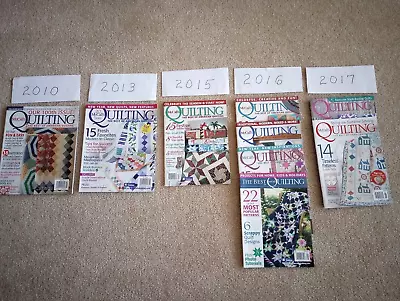 McCall's Quilting Magazines Lot Of 9 From 2010 To 2017 Includes 100th Issue • $8.95