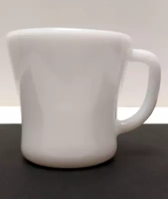 Vintage FIRE KING Heat Proof Milk Glass D Handle Coffee Mug Cup • $5.99