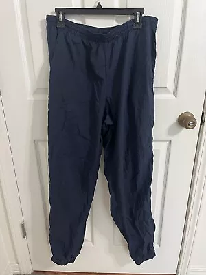 Vintage Nike Windbreaker Sweatpants Navy Blue Mens Large • $0.99